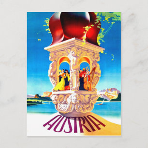 Österreich, Donauwalz, Vintage Postkarte