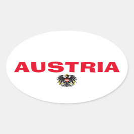 Österreich Europäische Oval Sticker