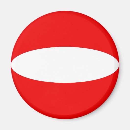 Österreich Fischaugen-Flagge-Magnet Magnet (Vorne)