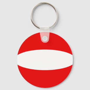 Österreich Fisheye Flag Schlüsselanhänger