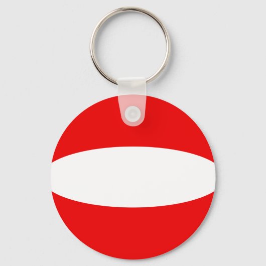 Österreich Fisheye Flag Schlüsselanhänger (Vorderseite)