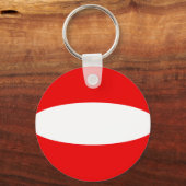 Österreich Fisheye Flag Schlüsselanhänger (Vorderseite)