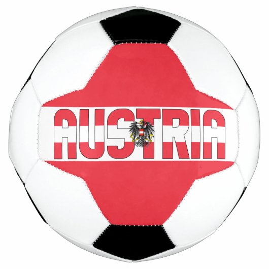 Österreich Flag Adortable Patriotic Fußball (Vorderseite)