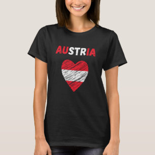 Österreich Flag Holiday Austria Herzliche österrei T-Shirt