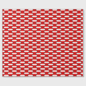 Österreich Flag Honeycomb Wrapping Paper Geschenkpapier (Flach)