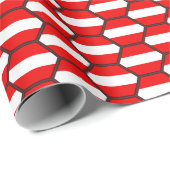 Österreich Flag Honeycomb Wrapping Paper Geschenkpapier (Rolleneckpunkt)