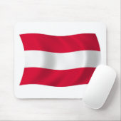 Österreich Flag Mousepad (Mit Mouse)