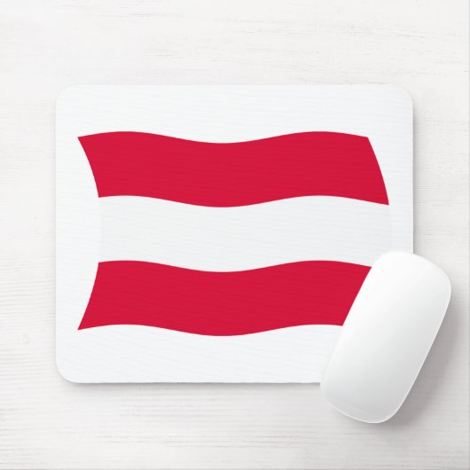 Österreich Flag Mousepad (Mit Mouse)