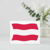 Österreich Flag Postkarte (Stehend Vorderseite)