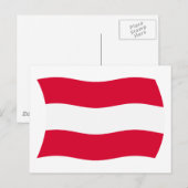 Österreich Flag Postkarte (Vorne/Hinten)