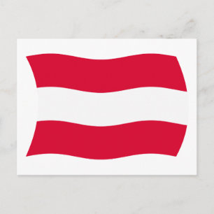 Österreich Flag Postkarte