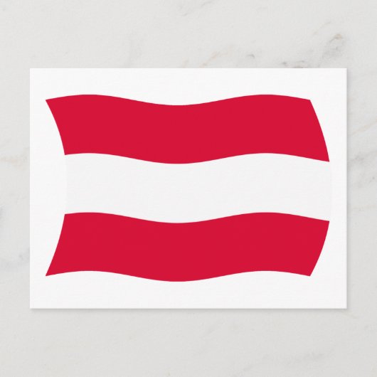Österreich Flag Postkarte (Vorderseite)