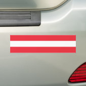 Österreich-Flagge Autoaufkleber (Auf Auto)