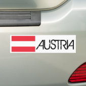 Österreich-Flagge Autoaufkleber (Auf Auto)