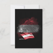 Österreich-Flagge Dankeskarte (Vorderseite)