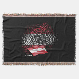 Österreich-Flagge Decke