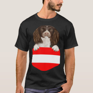 Österreich Flagge English Springer Spaniel Hund In T-Shirt