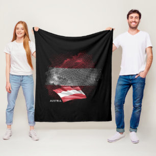 Österreich-Flagge Fleecedecke