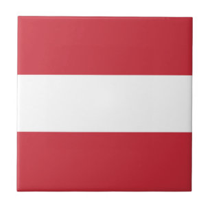 Österreich-Flagge Fliese