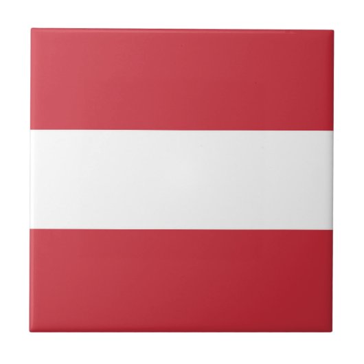 Österreich-Flagge Fliese (Vorderseite)