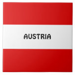 Österreich, Flagge Fliese<br><div class="desc">Österreich,  mit einer Kennzeichnung versehen,  rot und weiß</div>