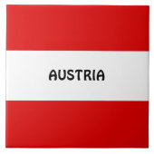 Österreich, Flagge Fliese (Vorderseite)