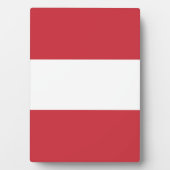 Österreich-Flagge Fotoplatte (Vorderseite)