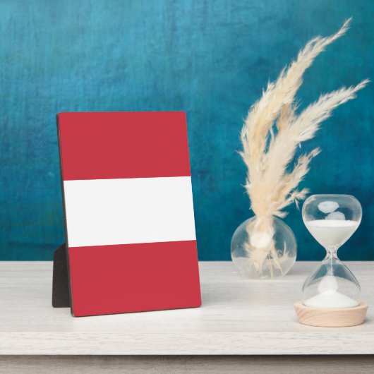 Österreich-Flagge Fotoplatte (Seite)