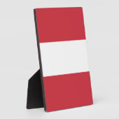 Österreich-Flagge Fotoplatte (Seite)