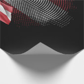 Österreich-Flagge Geschenkpapier (Ecke)