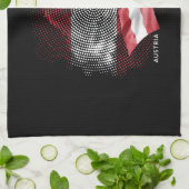 Österreich-Flagge Geschirrtuch (Gefaltet)