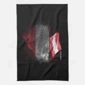 Österreich-Flagge Geschirrtuch (Vertikal)