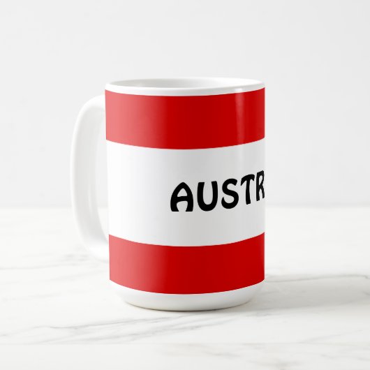 Österreich, Flagge Kaffeetasse (Vorderseite Links)