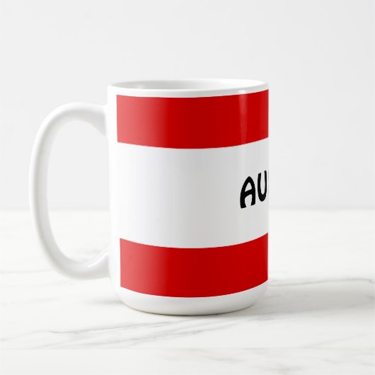 Österreich, Flagge Kaffeetasse (Links)