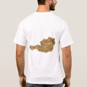 Österreich-Flagge + Karte + Text-T - Shirt (Rückseite)