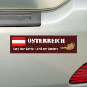 Österreich-Flagge + Karten-Autoaufkleber Autoaufkleber (Auf Auto)
