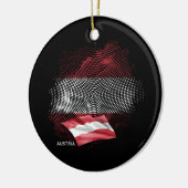 Österreich-Flagge Keramik Ornament (Links)
