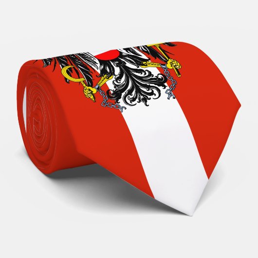 Österreich-Flagge Krawatte (Gerollt)