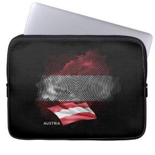 Österreich-Flagge Laptopschutzhülle
