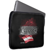 Österreich-Flagge Laptopschutzhülle (Vorne Rechts)