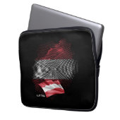 Österreich-Flagge Laptopschutzhülle (Vorderseite Links)
