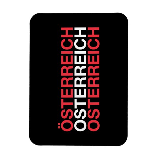 ÖSTERREICH-Flagge Magnet (Vertikal)