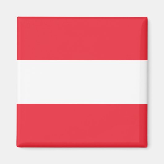 Österreich-Flagge Magnet (Vorne)