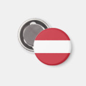 Österreich-Flagge Magnet (Vorderseite/Rückseite)