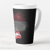 Österreich-Flagge Milchtasse (Rechte Ecke)