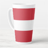 Österreich-Flagge Milchtasse (Linke Ecke)