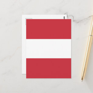 Österreich-Flagge Postkarte