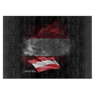 Österreich-Flagge Schneidebrett