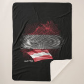 Österreich-Flagge Sherpadecke (Vorderseite)