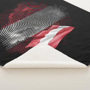 Österreich-Flagge Sherpadecke